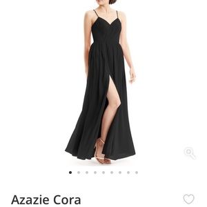 Azazie Cora Bridesmaid Dress A4 Black